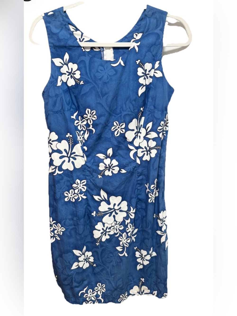Pacific Legend Blue Floral Sleeveless Shift Dress